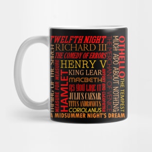 Works by William Shakespeare Mug